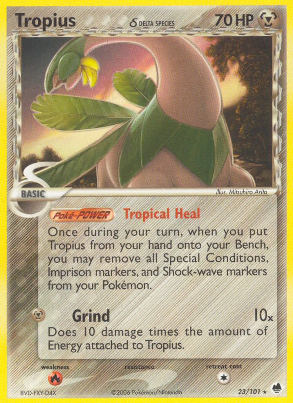 EX Dragon Frontiers Tropius #23/101